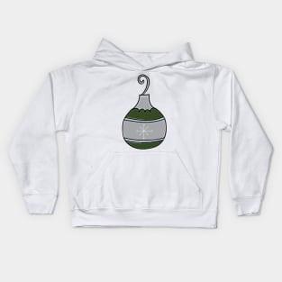 Whimsical Holiday Ball Ornament Illustration Kids Hoodie